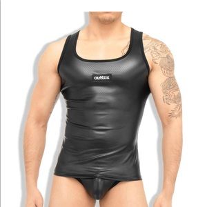 - Outtox (maskulo) Black tank top.Tp140-90-S